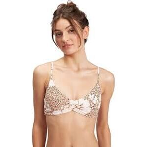 ROXY Sweet Mahalo Bikini Top with Padding Size XS